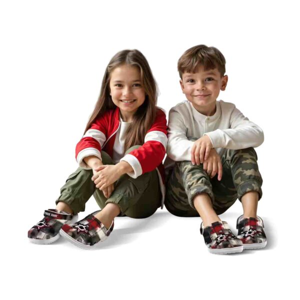 customized dallas stars plaid fusion clog fashion forward