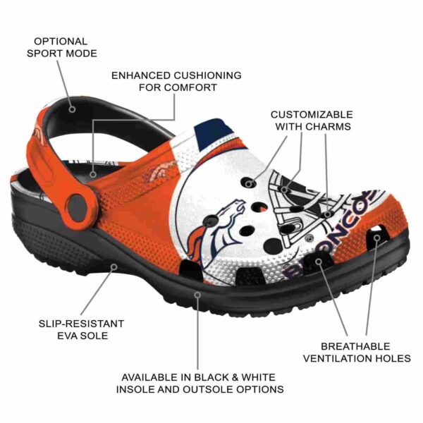 customized denver broncos football helmet crocs new arrival