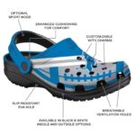 Customized Detroit Lions Football Motif Crocs Best selling