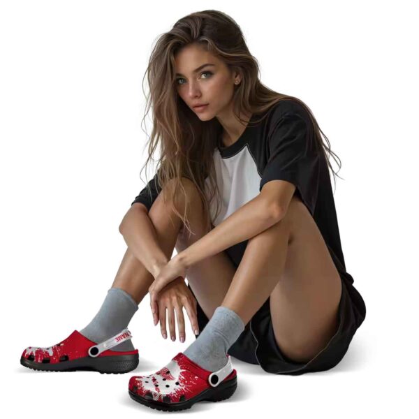 customized detroit red wings splash art clog premium grade