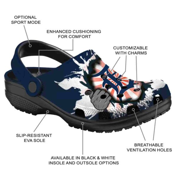 customized detroit tigers gripping hand crocs new arrival