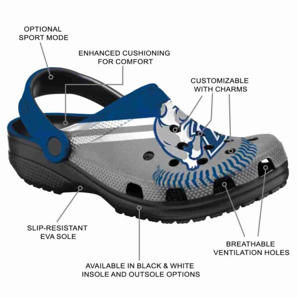 customized drake bulldogs baseball motif clog new arrival