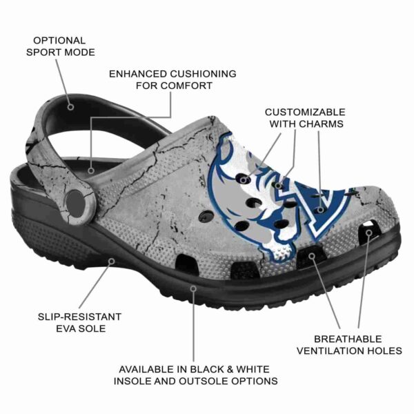 customized drake bulldogs cracked texture clog new arrival