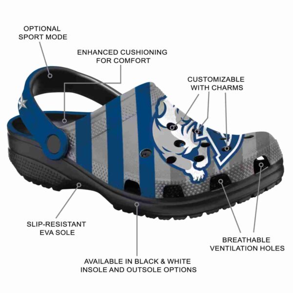 customized drake bulldogs star spangled graphic clog new arrival