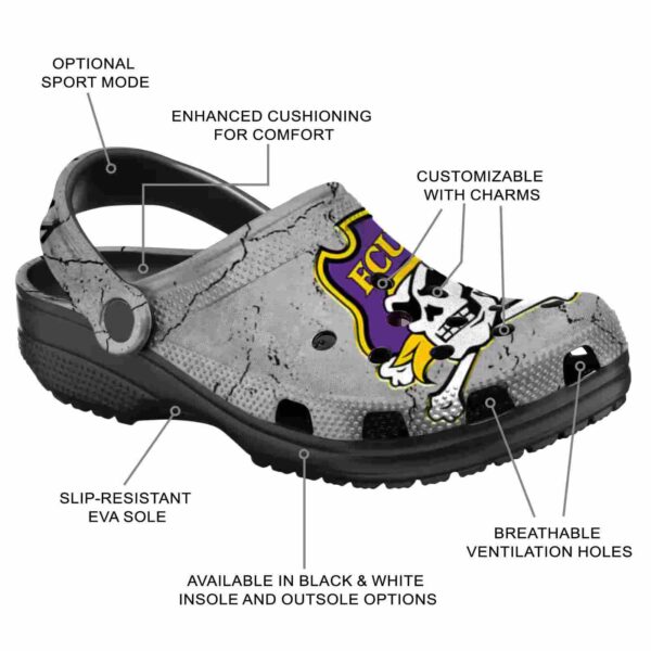 customized east carolina pirates cracked texture clog new arrival