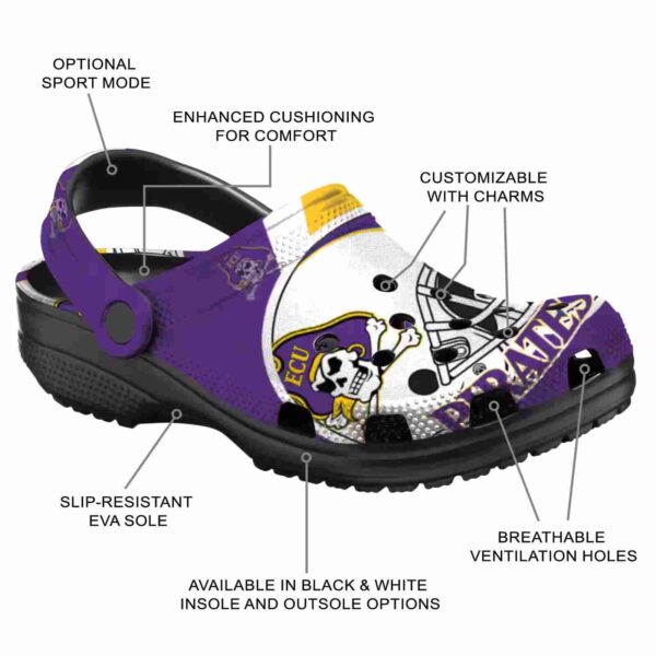 customized east carolina pirates football helmet clog new arrival