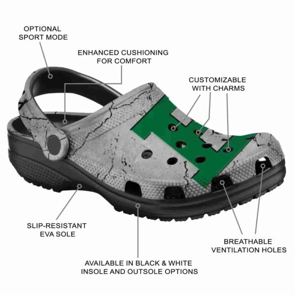 customized eastern michigan eagles cracked texture clog new arrival