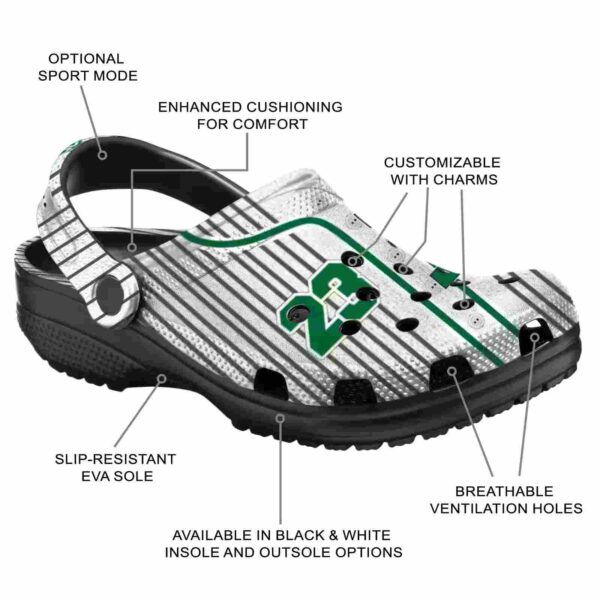 customized eastern michigan eagles pinstripe pattern clog new arrival
