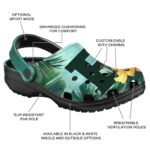 customized eastern michigan eagles tropical vibes clog best selling