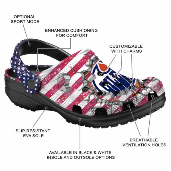 customized edmonton oilers freedom splinter clog new arrival