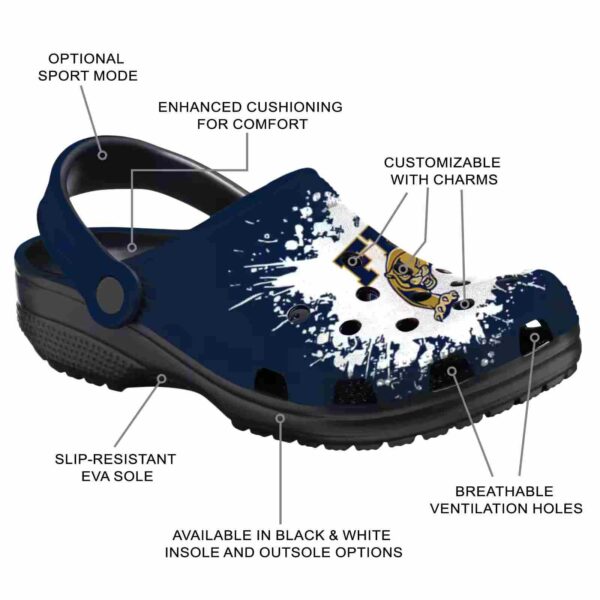 customized fiu panthers splatter background clog new arrival