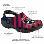 customized florida panthers star spangled graphic clog best selling