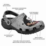 Customized Florida State Seminoles Cracked Texture Crocs Best selling