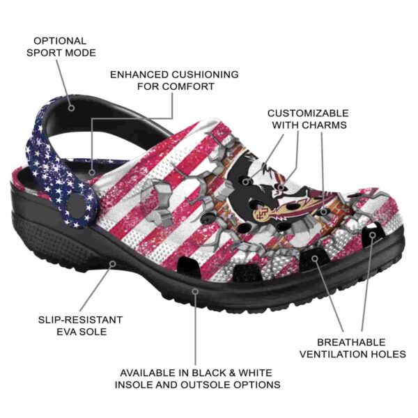 customized florida state seminoles freedom splinter crocs new arrival