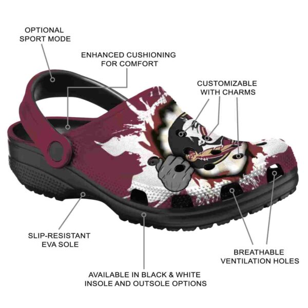 customized florida state seminoles gripping hand crocs new arrival