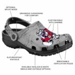 customized fresno state bulldogs cracked texture clog best selling