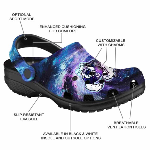 customized fresno state bulldogs galaxy swirl clog new arrival
