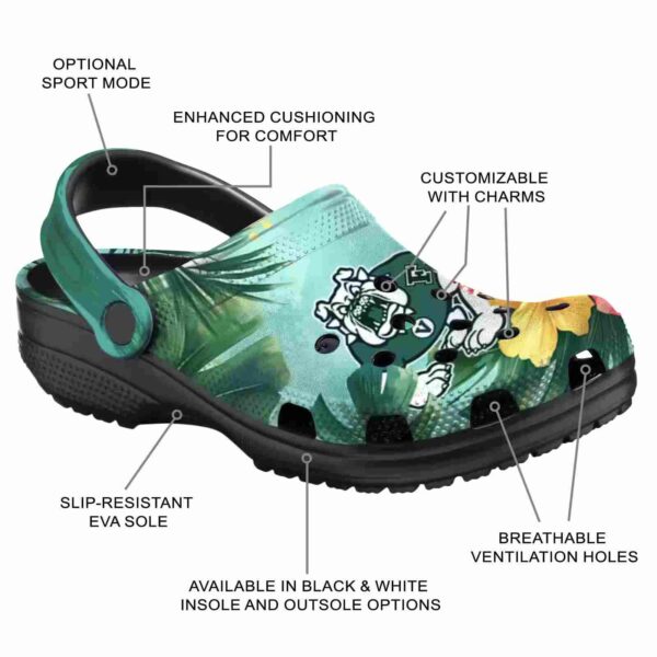 customized fresno state bulldogs tropical vibes clog new arrival