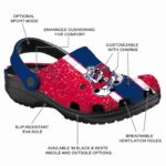 customized fresno state bulldogs vertical stripes clog best selling