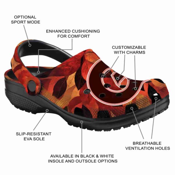 customized georgetown hoyas autumn leaves clog new arrival