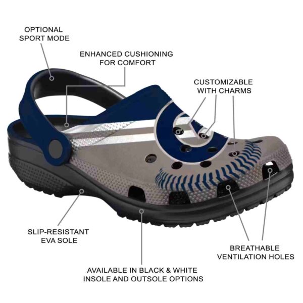 customized georgetown hoyas baseball motif clog new arrival