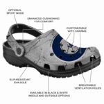 customized georgetown hoyas cracked texture clog best selling