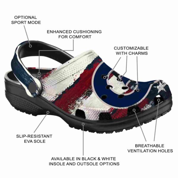 customized georgetown hoyas patriotic stripes clog new arrival
