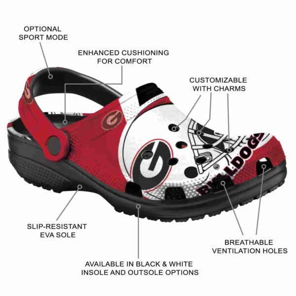 customized georgia bulldogs football helmet crocs new arrival