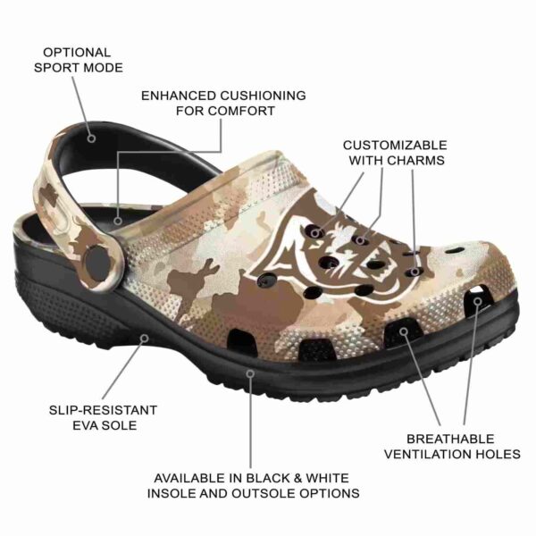 customized georgia state panthers desert camo clog new arrival