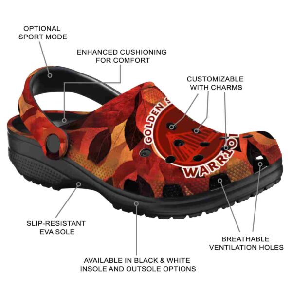 customized golden state warriors autumn leaves crocs new arrival