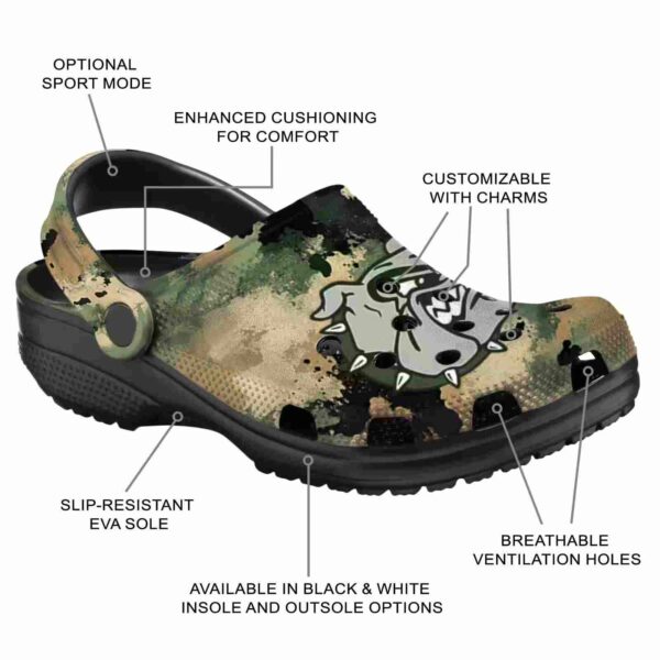 customized gonzaga bulldogs camouflage craze clog new arrival
