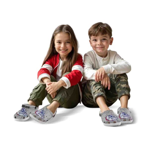 customized gonzaga bulldogs cracked texture clog fashion forward