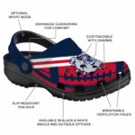 customized gonzaga bulldogs football motif clog best selling