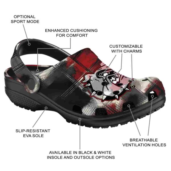 customized gonzaga bulldogs plaid fusion clog new arrival