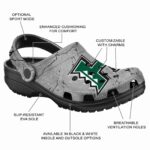 customized hawaii rainbow warriors cracked texture clog best selling
