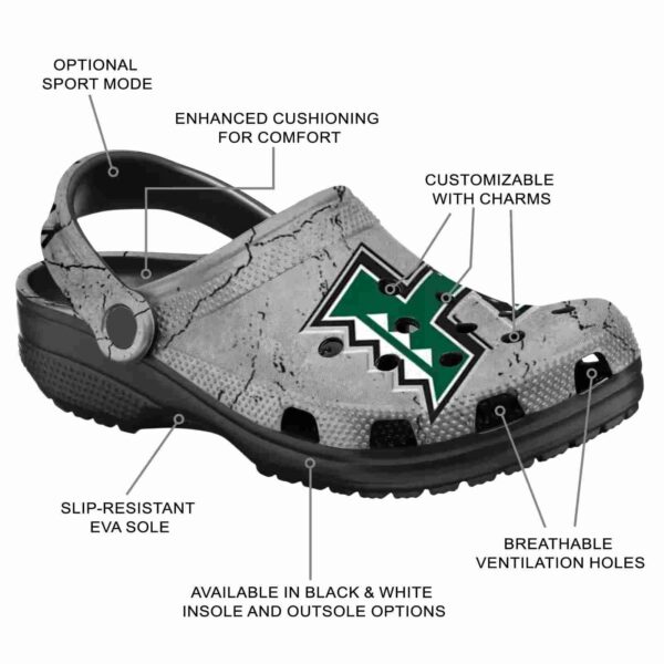 customized hawaii rainbow warriors cracked texture clog new arrival