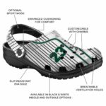 customized hawaii rainbow warriors pinstripe pattern clog best selling