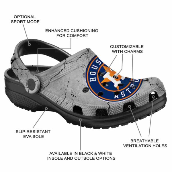 customized houston astros cracked texture crocs new arrival