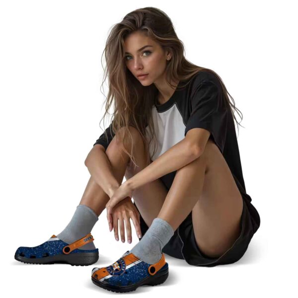customized houston astros vertical stripes crocs premium grade