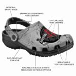 customized houston rockets cracked texture clog best selling