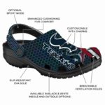 Customized Houston Texans Contrasting Stripes Crocs Best selling