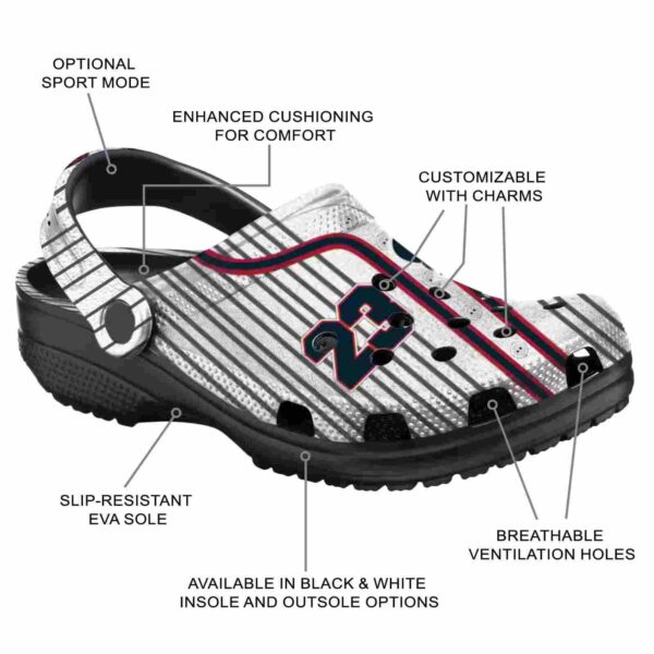 customized houston texans pinstripe pattern crocs new arrival
