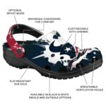 Customized Houston Texans Splatter Pattern Crocs Best selling