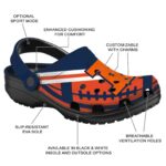 Customized Illinois Fighting Illini Football Motif Crocs Best selling