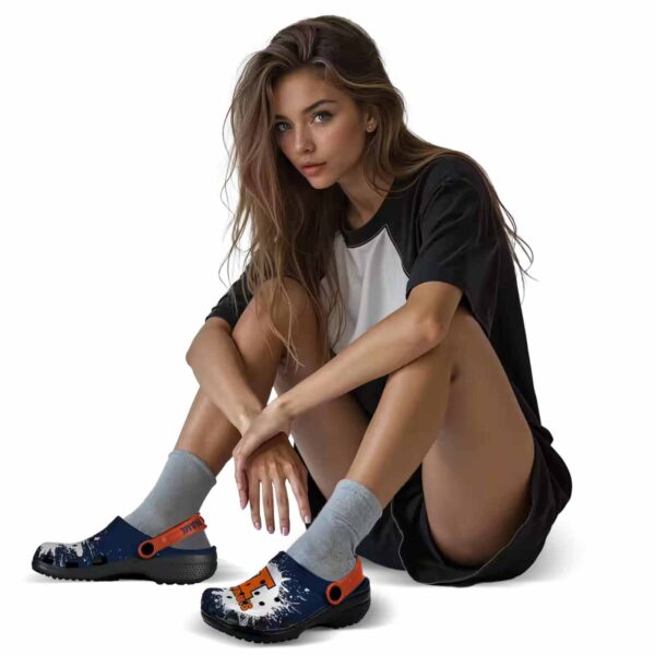 customized illinois fighting illini splash art crocs premium grade