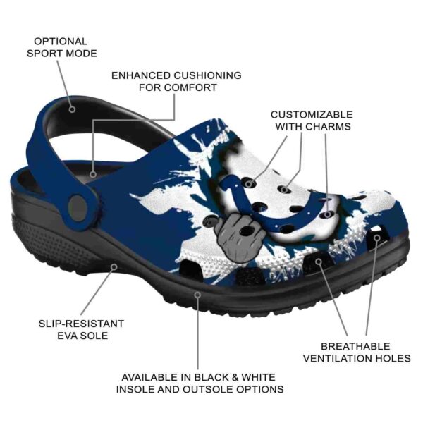 customized indianapolis colts gripping hand crocs new arrival