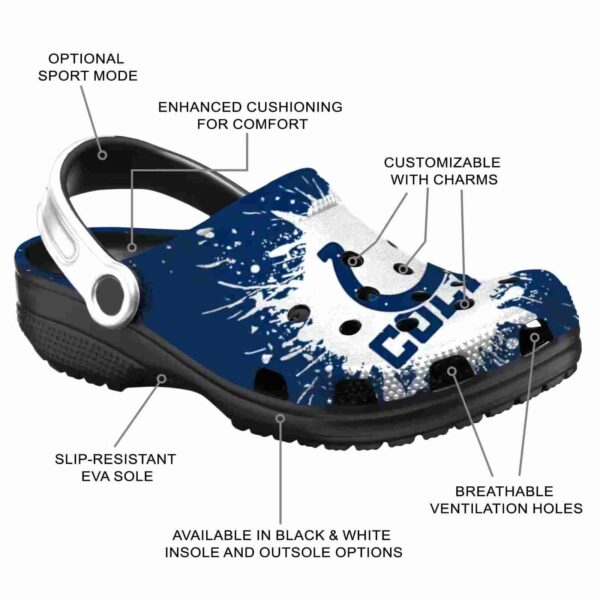 customized indianapolis colts splash art crocs new arrival