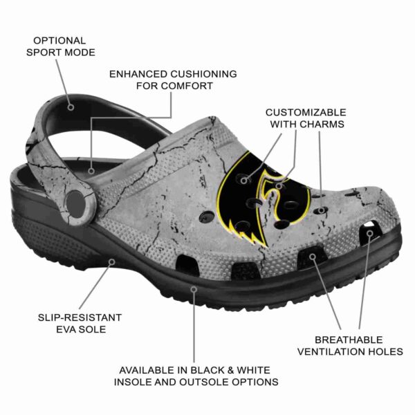 customized iowa hawkeyes cracked texture crocs new arrival
