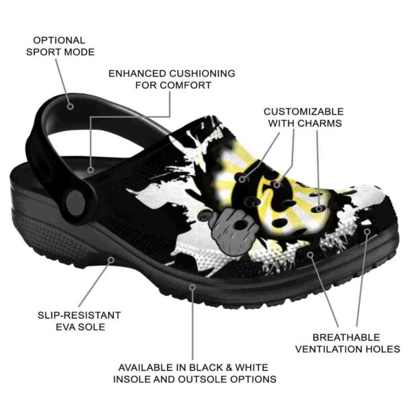 customized iowa hawkeyes gripping hand crocs new arrival