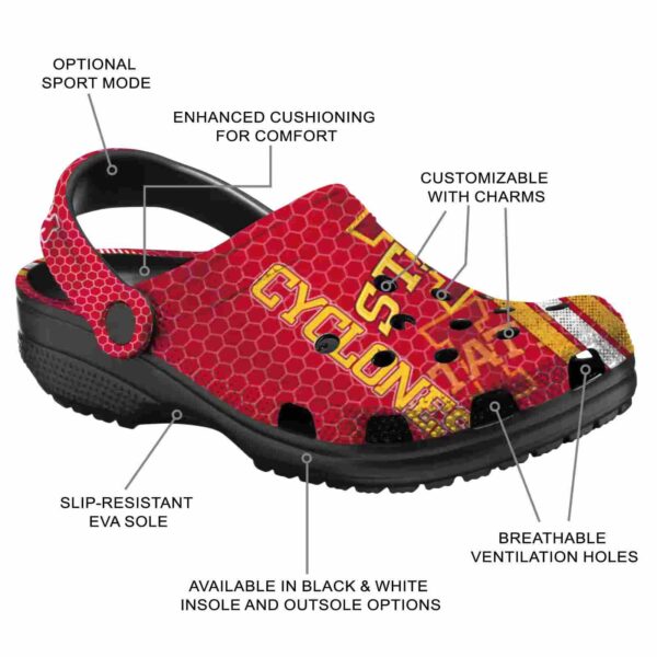 customized iowa state cyclones contrasting stripes clog new arrival